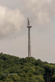 Large Crane Installing Blade Hub