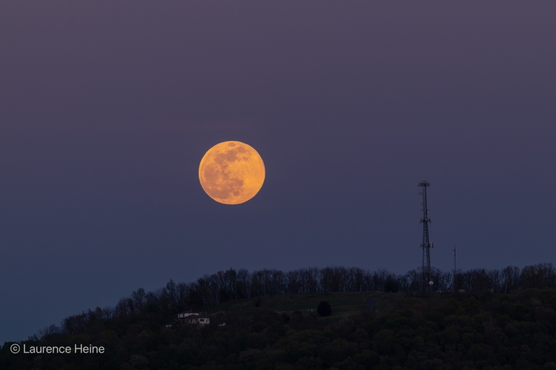 Super Moon over Daphna Tower