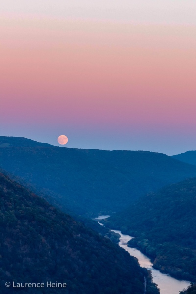 Full Moon Over New River Gorge