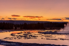 Great Fountain Geyser Sunset