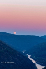 Full Moon Over New River Gorge 1