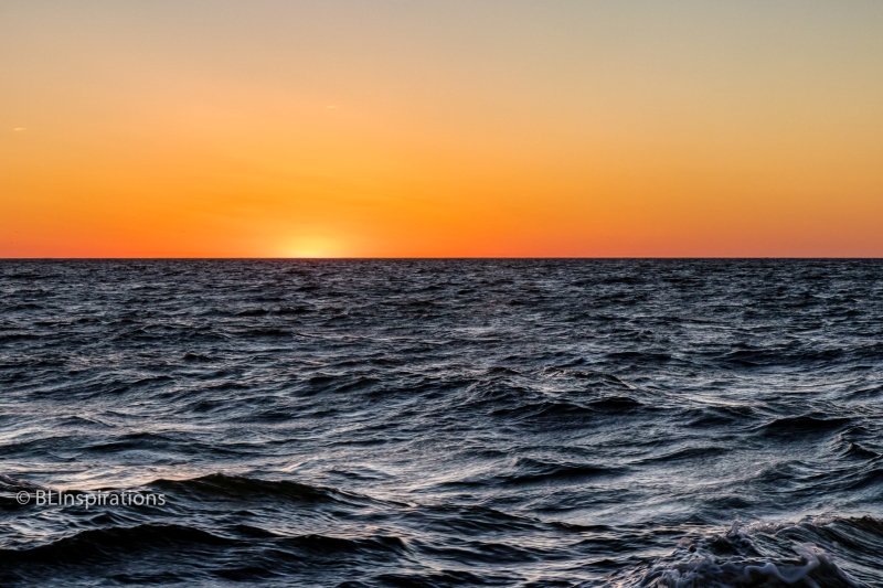 Sunset and Waves