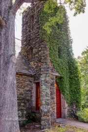 Ivy Covered Church - Bell Tower