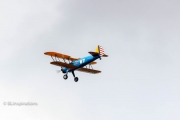 Biplane over Kinzua Bridge