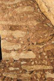 Chinking in mud mortar