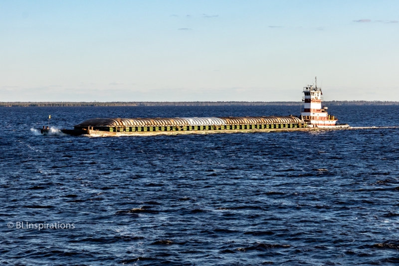 Tugboat and Barge on Alligator River