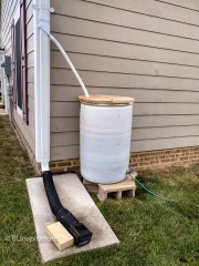 Left Side Rain Barrel
