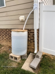 Right Side Rain Barrel