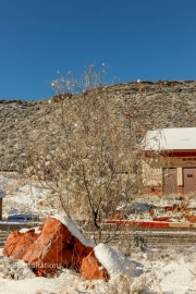 Snow at Red Rock Visitor Center and Ranger Station