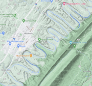 Seven Bends: Topographical Map