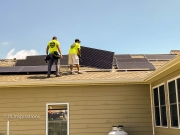 Installng Panels on Roof