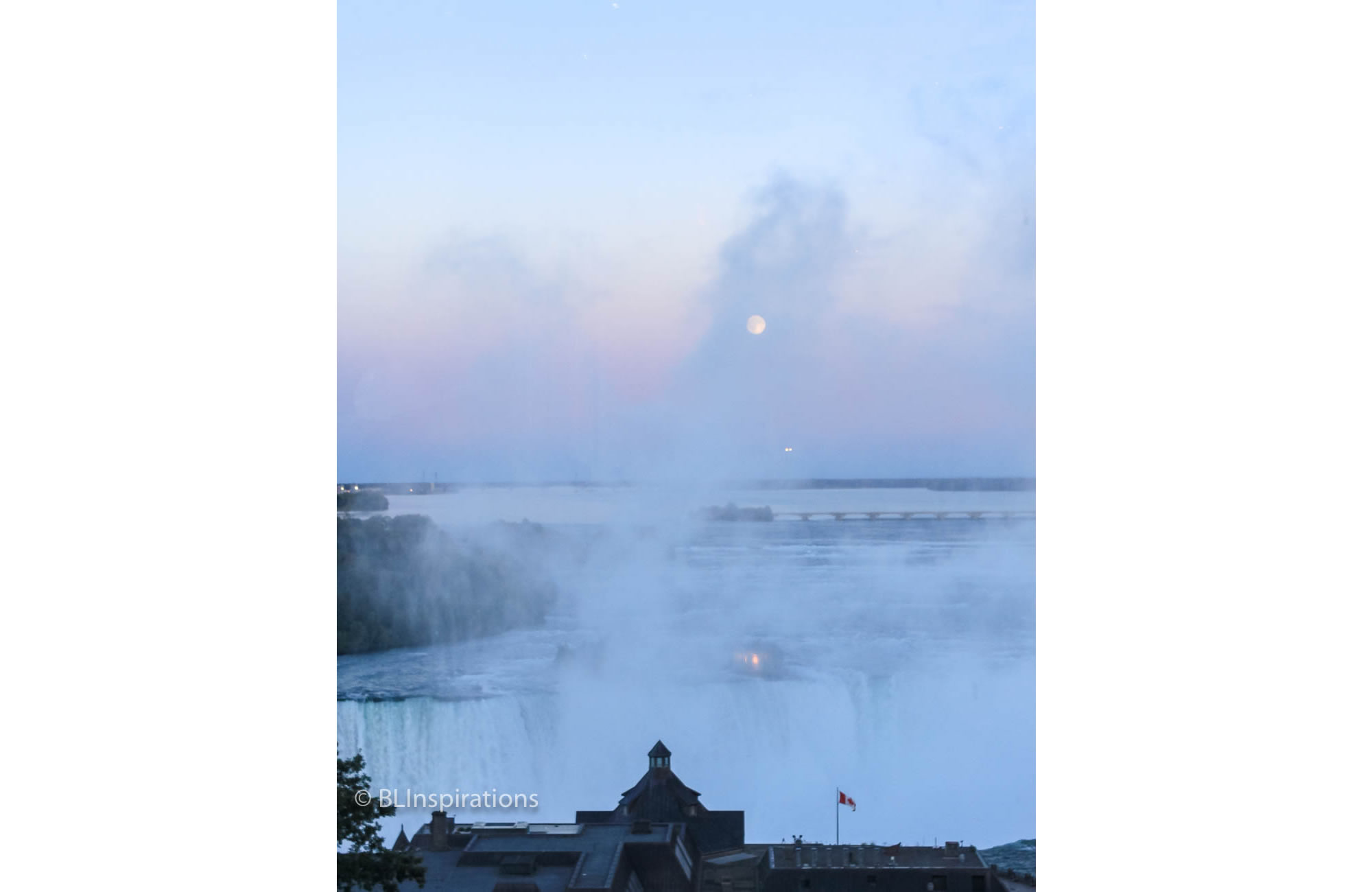 Full Moon over Niagara Falls