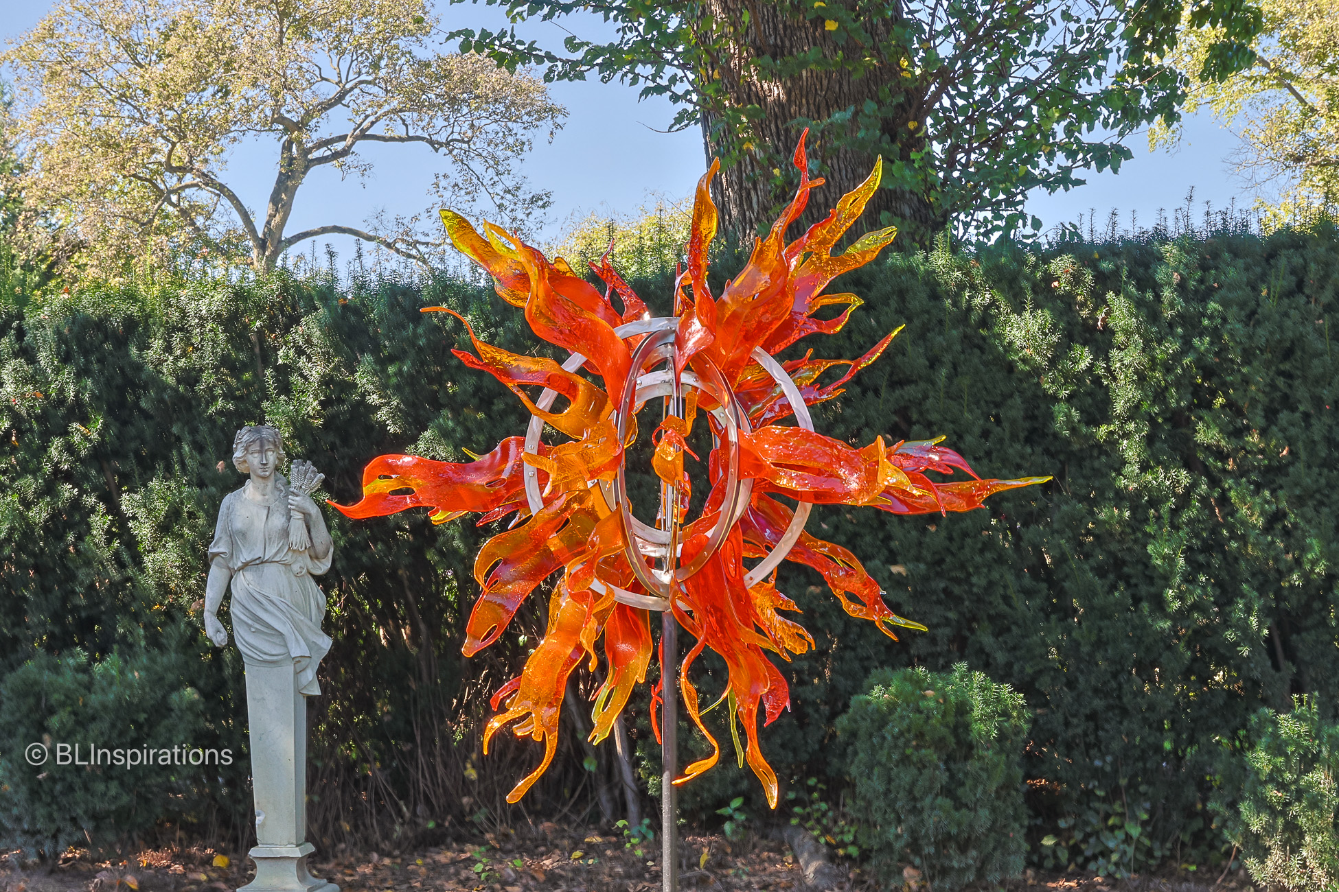 Gardens of Glass: Fireball Sculpture