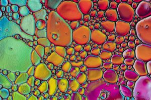 Abstract Oil and Water with Soap